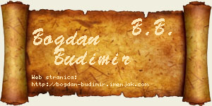 Bogdan Budimir vizit kartica